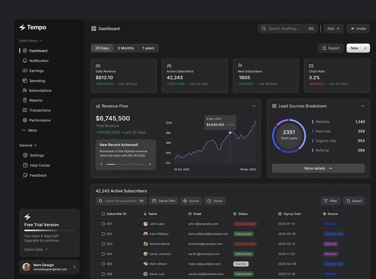 Customer CRM System